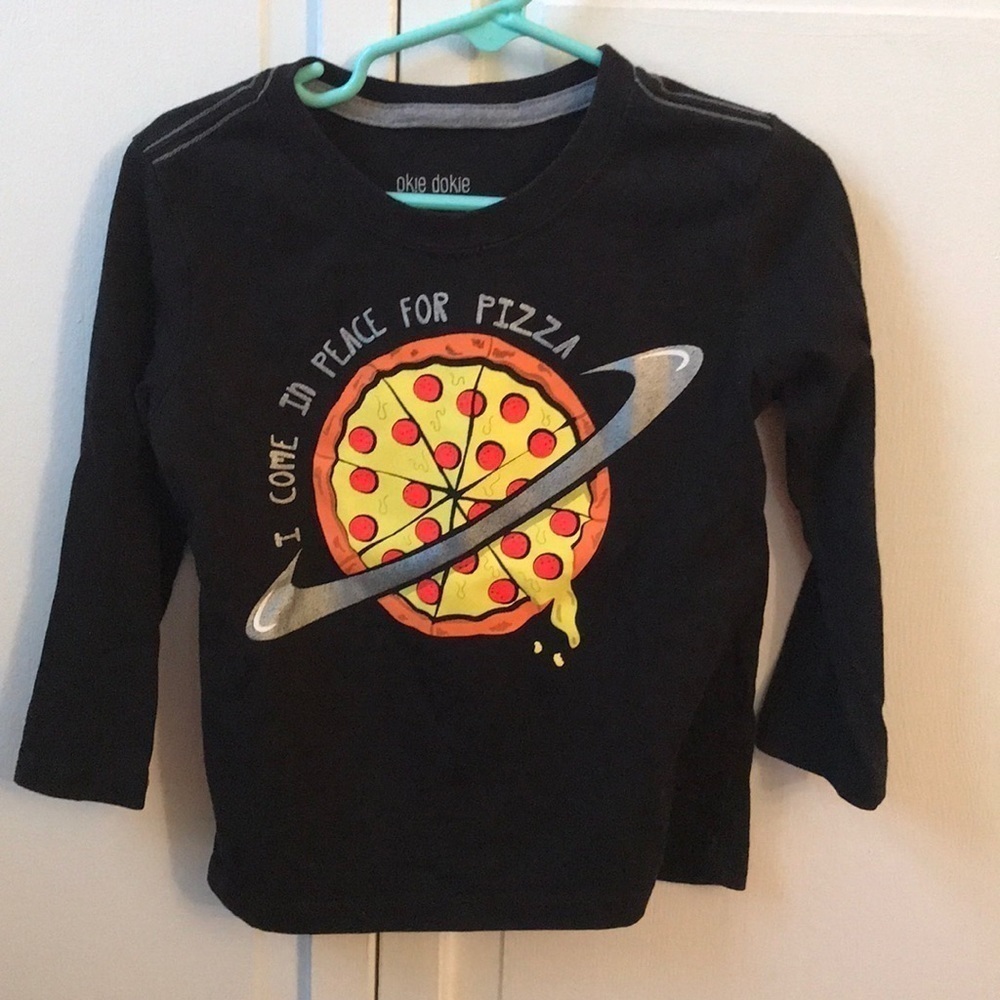 Okie Dokie Black Long Sleeve Tee Size 2T